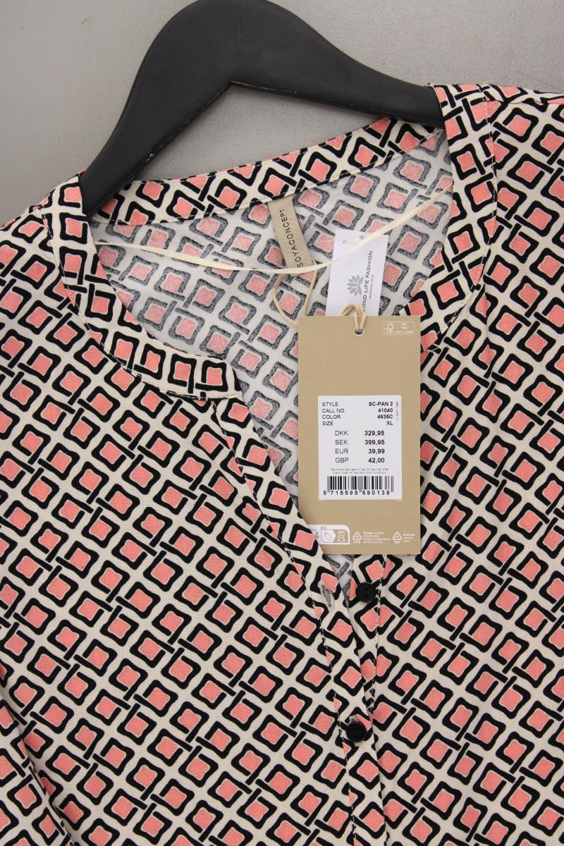 soyaconcept Langarmbluse Gr. XL geometrisches Muster neu mit Etikett mehrfarbig