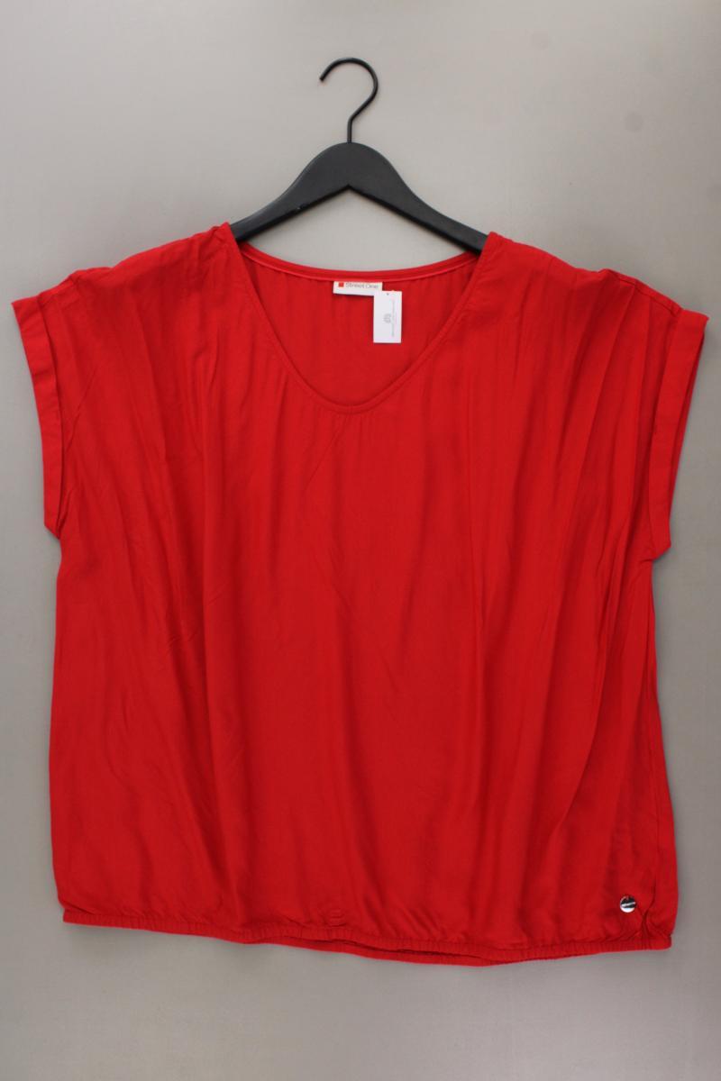 Street One Kurzarmbluse Gr. 46 neuwertig rot