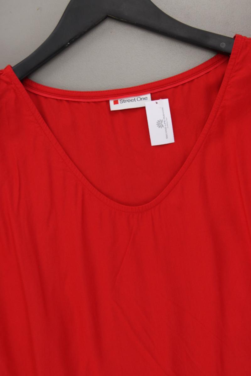 Street One Kurzarmbluse Gr. 46 neuwertig rot