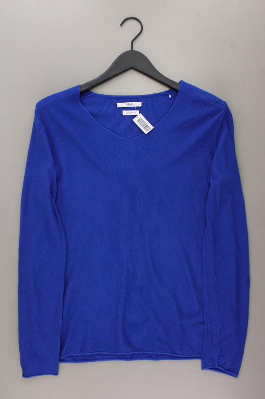 Brax Feinstrickpullover Gr. 40 blau aus Viskose