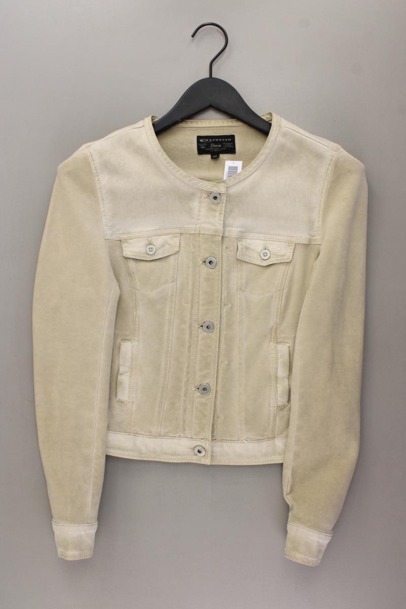 Expresso Übergangsjacke Gr. 38 braun aus Baumwolle