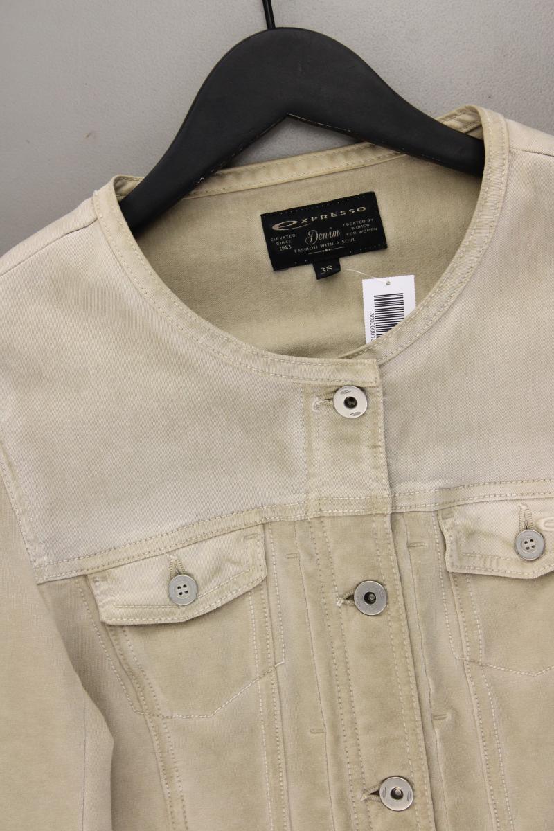 Expresso Übergangsjacke Gr. 38 braun aus Baumwolle