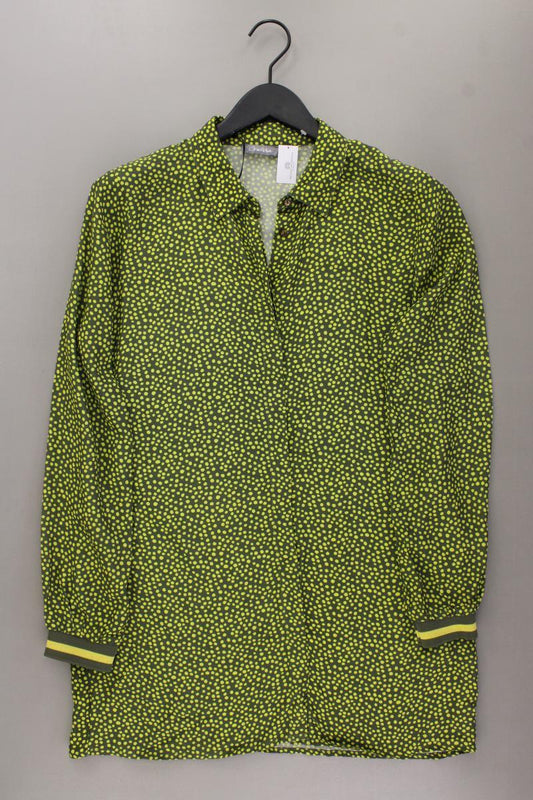 Geisha Langarmbluse Gr. 38 gepunktet neuwertig grün aus Viskose
