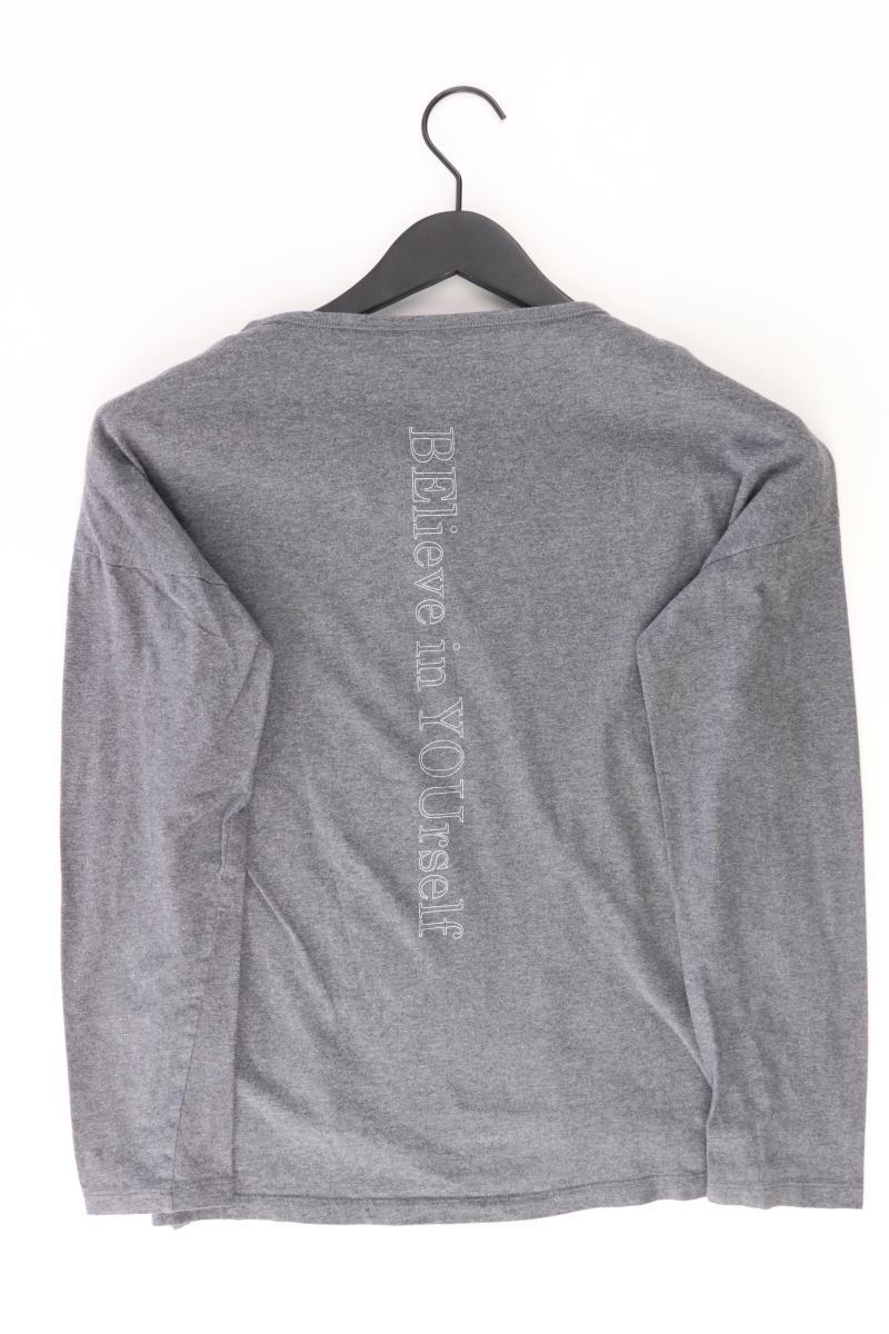 Schiesser Longsleeve-Shirt Gr. 34 Langarm grau aus Baumwolle