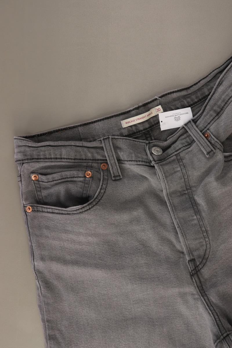 Levi's Ribcage Straight Ankle Jeans Gr. W30/L29 grau aus Baumwolle
