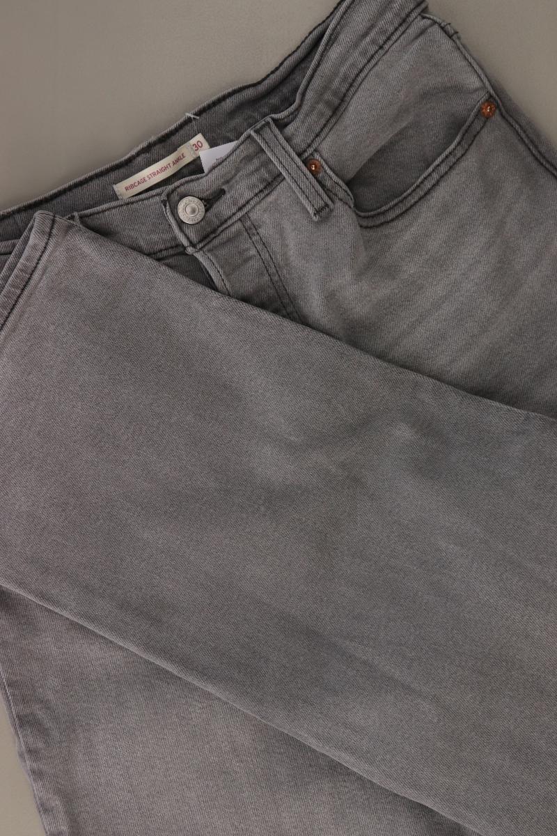 Levi's Ribcage Straight Ankle Jeans Gr. W30/L29 grau aus Baumwolle