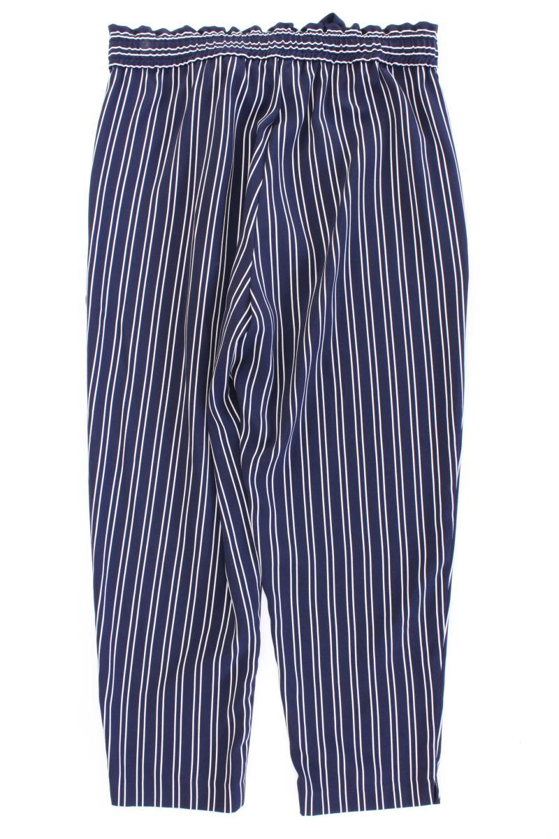Zara Stoffhose Gr. L gestreift blau aus Polyester