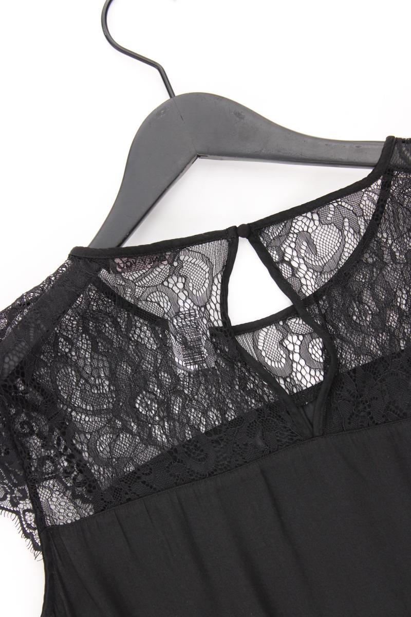 Only Bluse Gr. 38 Kurzarm schwarz aus Polyester