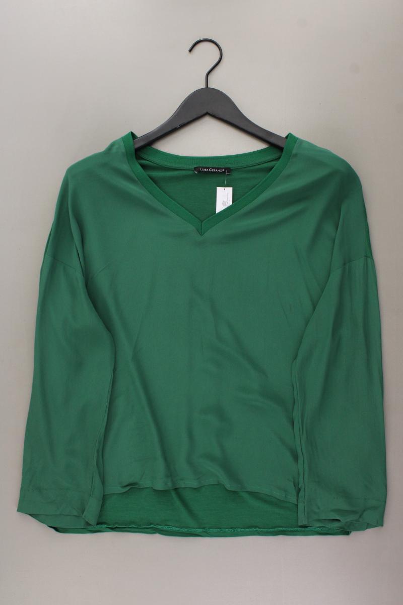 Luisa Cerano Langarmbluse Gr. 40 grün aus Acetat