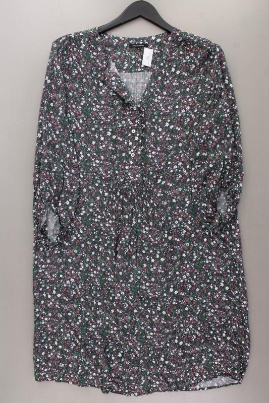 Marc O'Polo Midikleid Gr. 40 mit Blumenmuster 3/4 Ärmel mehrfarbig