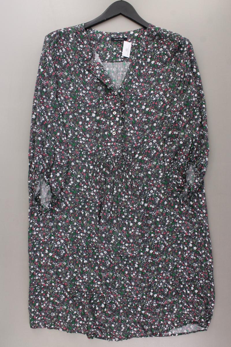 Marc O'Polo Midikleid Gr. 40 mit Blumenmuster 3/4 Ärmel mehrfarbig