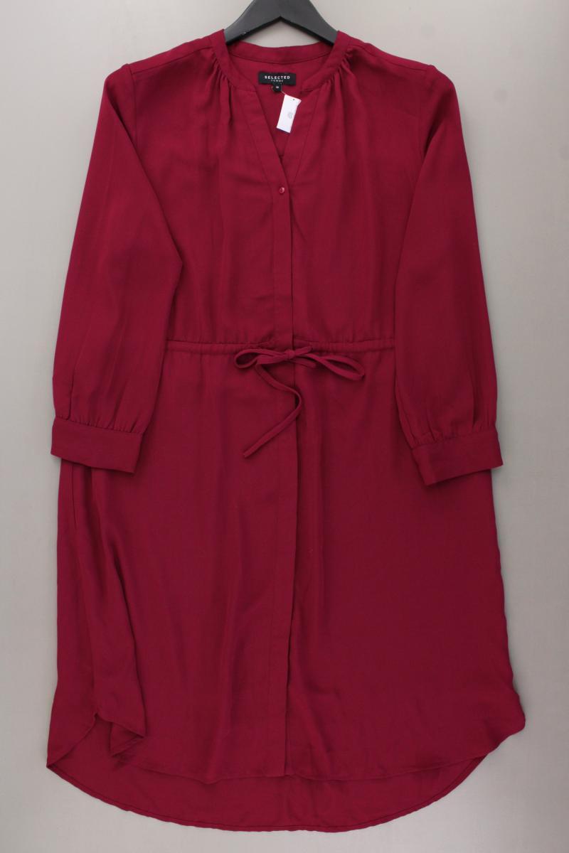 Selected Femme Langarmkleid Gr. 38 rot aus Polyester
