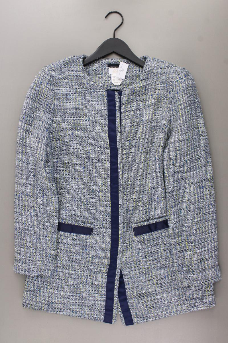 Paola Bouclé Blazer Gr. 42 blau aus Polyester