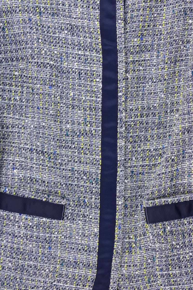 Paola Bouclé Blazer Gr. 42 blau aus Polyester