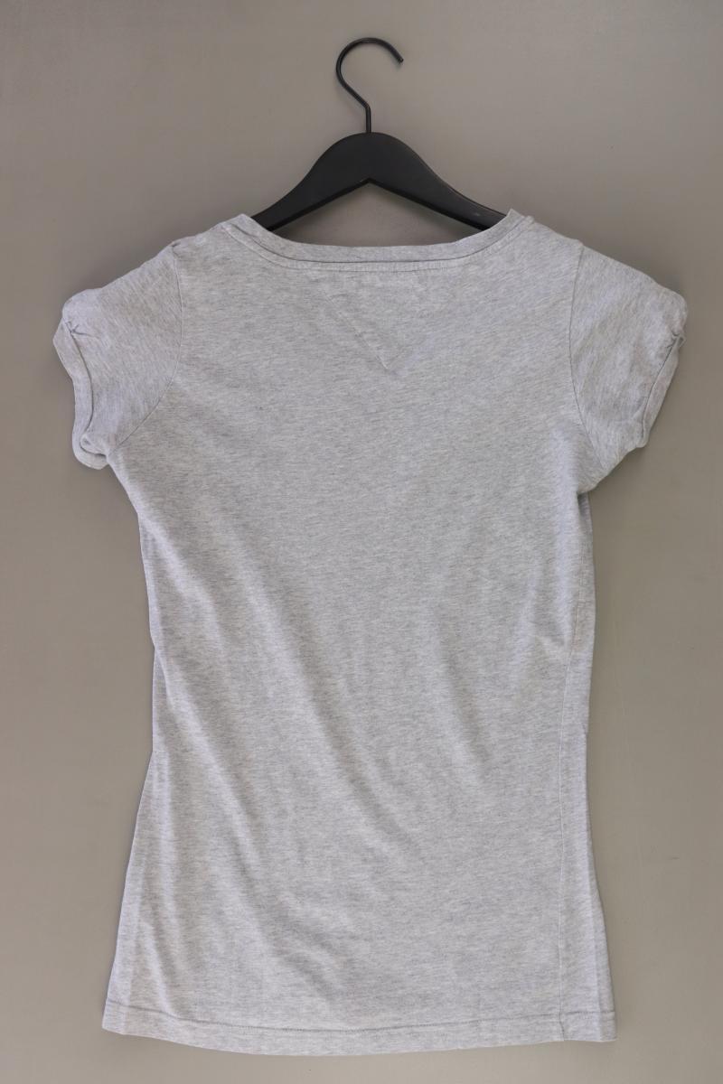 Hilfiger Denim Printshirt Gr. S Kurzarm grau aus Baumwolle