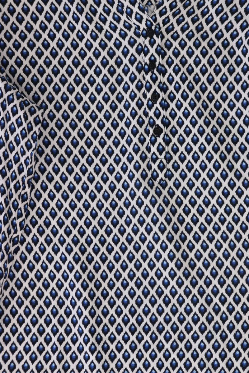 Street One Oversize-Bluse Gr. 42 mit Rautenmuster 3/4 Ärmel blau