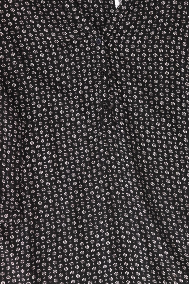 Janet & Joyce Regular Bluse Gr. 42 mit Blumenmuster 3/4 Ärmel schwarz