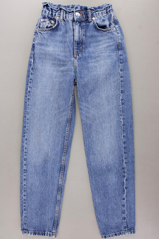 Pull&Bear Mom Jeans Gr. 32 blau aus Baumwolle