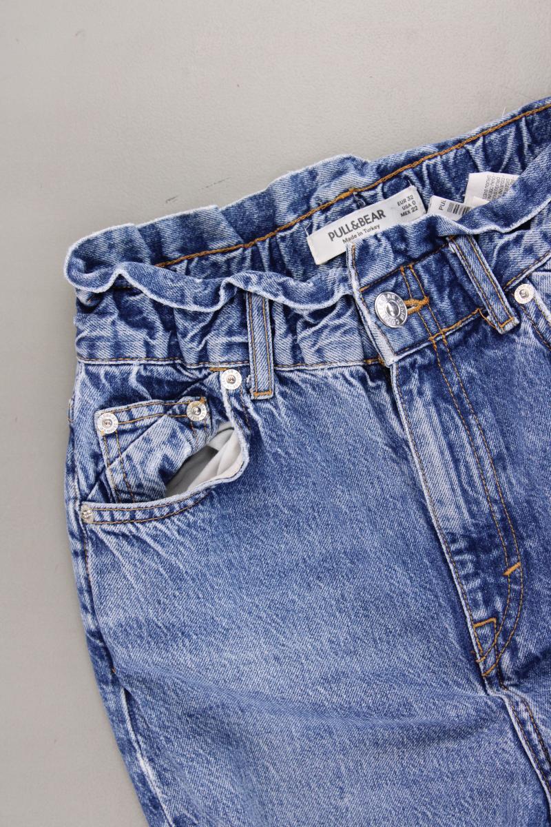 Pull&Bear Mom Jeans Gr. 32 blau aus Baumwolle