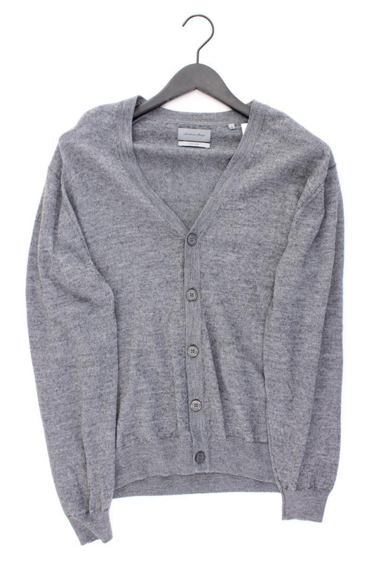 Christian Berg Cardigan mit Wolle für Herren Gr. XL Langarm grau