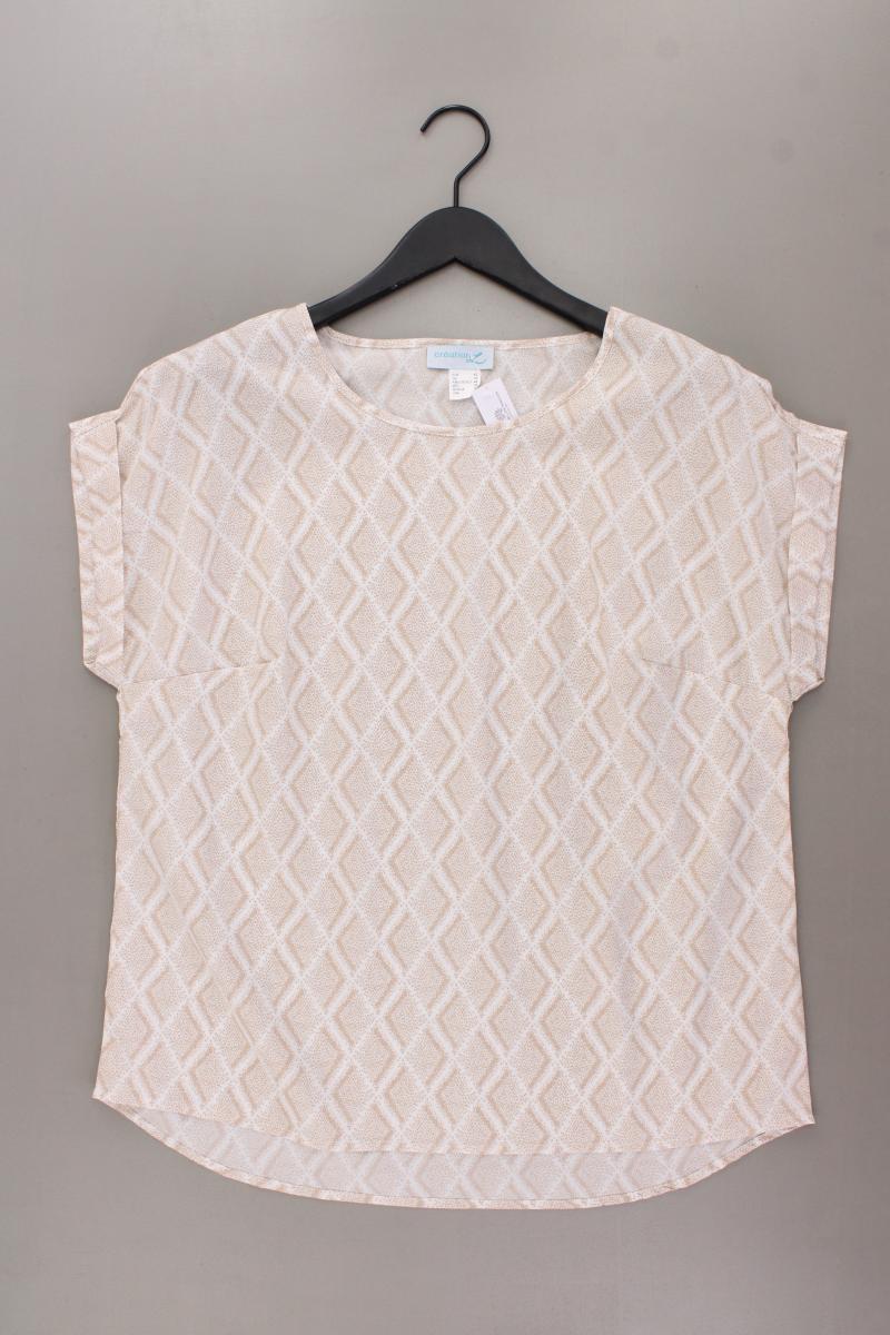 Création L. Kurzarmbluse Gr. 42 neuwertig creme