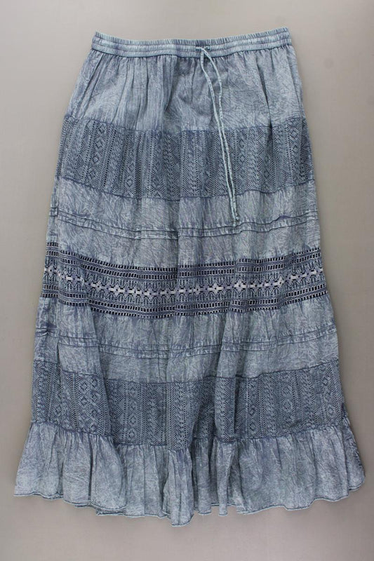 PECKOTT Maxirock Gr. 38 blau aus Baumwolle