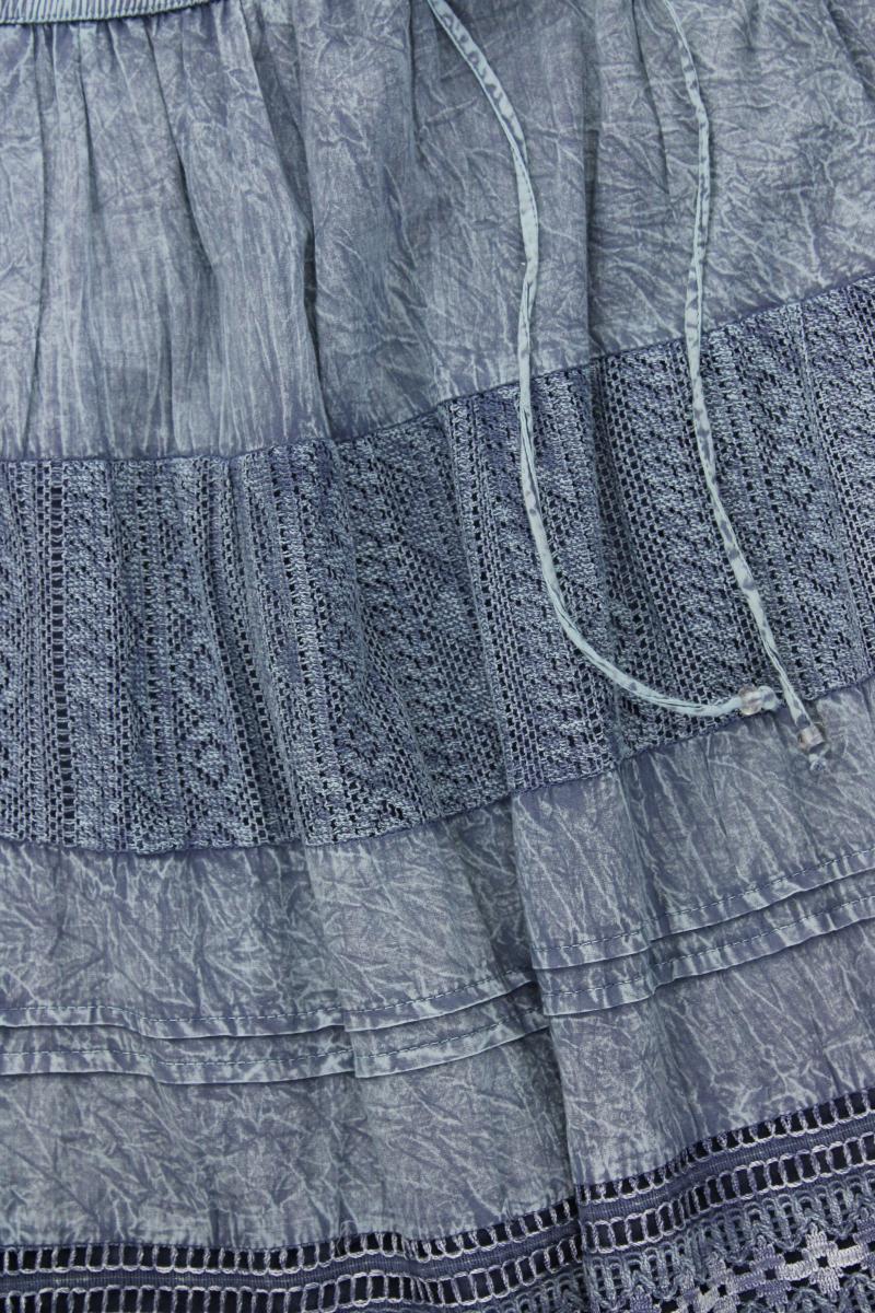 PECKOTT Maxirock Gr. 38 blau aus Baumwolle