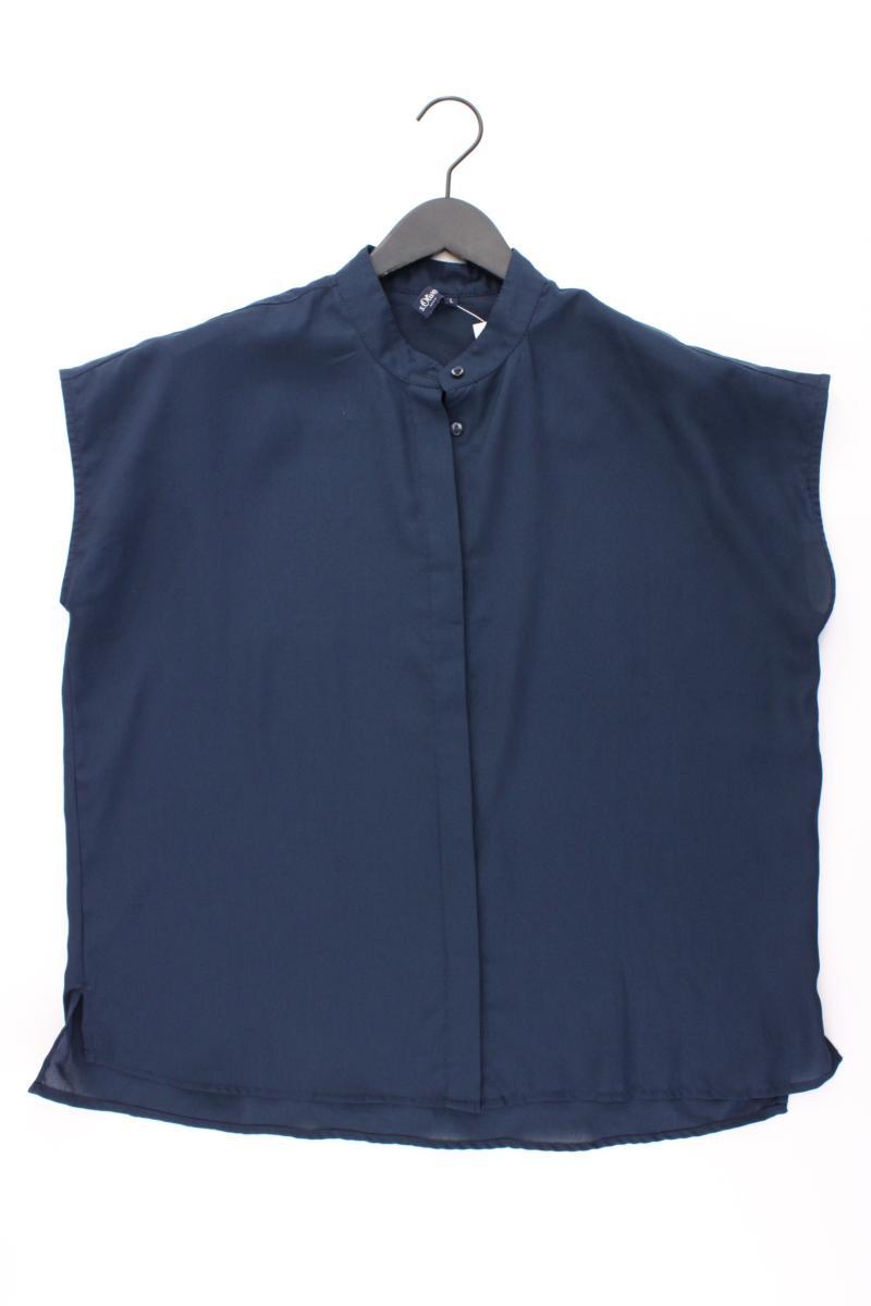 s.Oliver Kurzarmbluse Gr. L blau