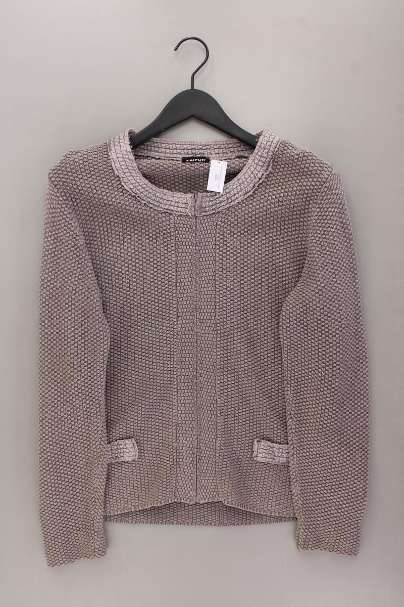 Taifun Strickjacke Gr. 44 Langarm braun