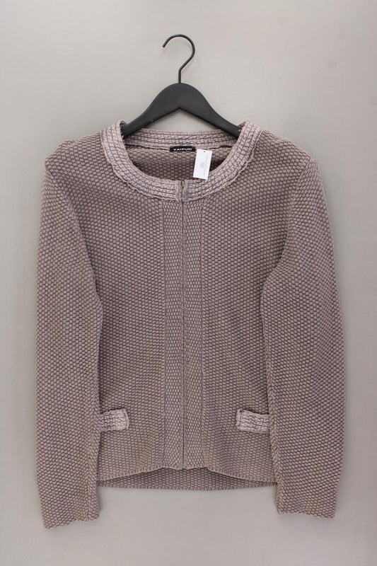 Taifun Strickjacke Gr. 44 Langarm braun