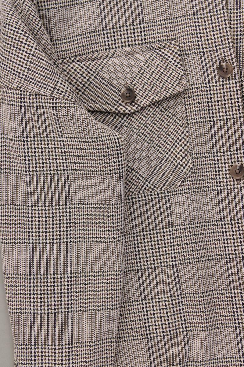 Stradivarius Hemdjacke Gr. S hahnentritt braun aus Polyester