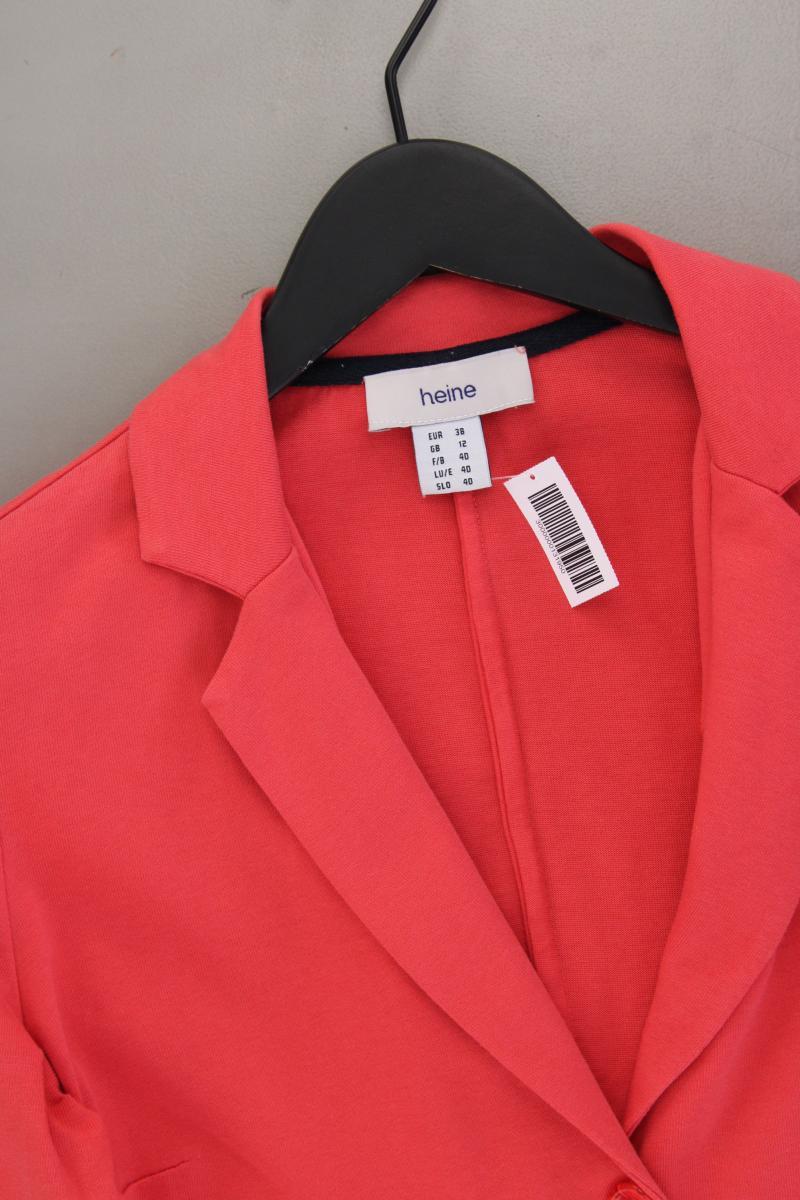 Heine Classic Blazer Gr. 38 rot aus Baumwolle
