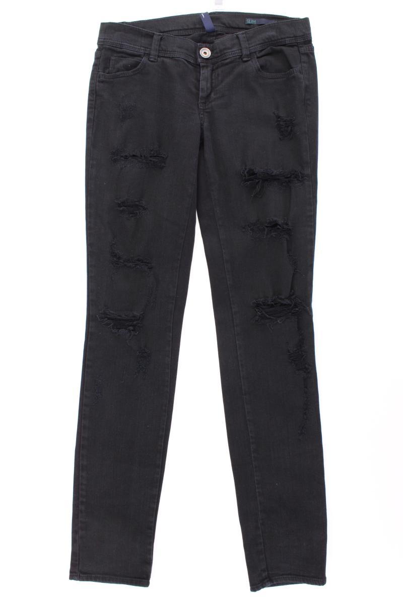 Benetton Skinny Jeans Gr. W29 grau aus Baumwolle