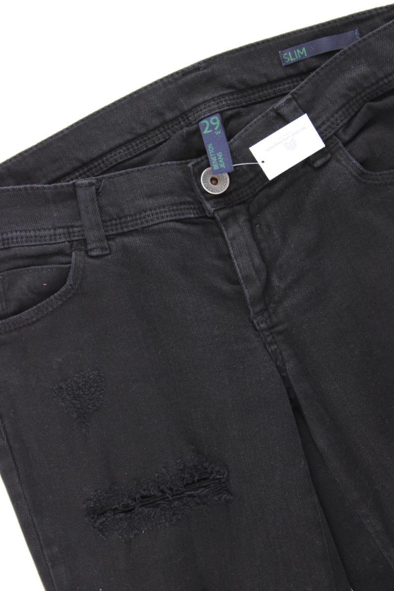 Benetton Skinny Jeans Gr. W29 grau aus Baumwolle