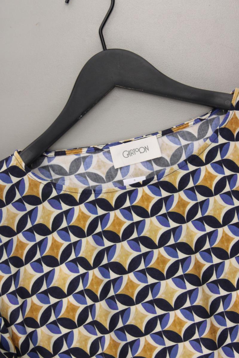 Cartoon Classic Bluse Gr. 40 geometrisches Muster 3/4 Ärmel mehrfarbig