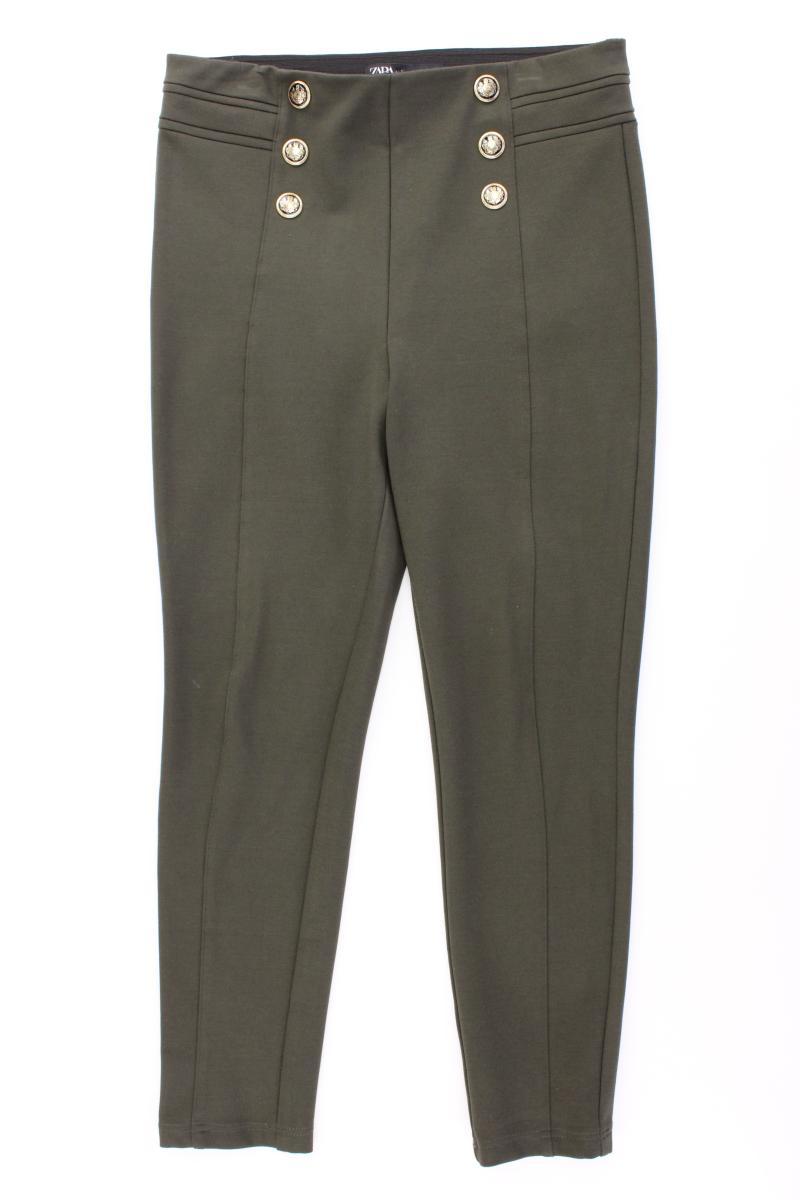 Zara Stretchhose Gr. L olivgrün