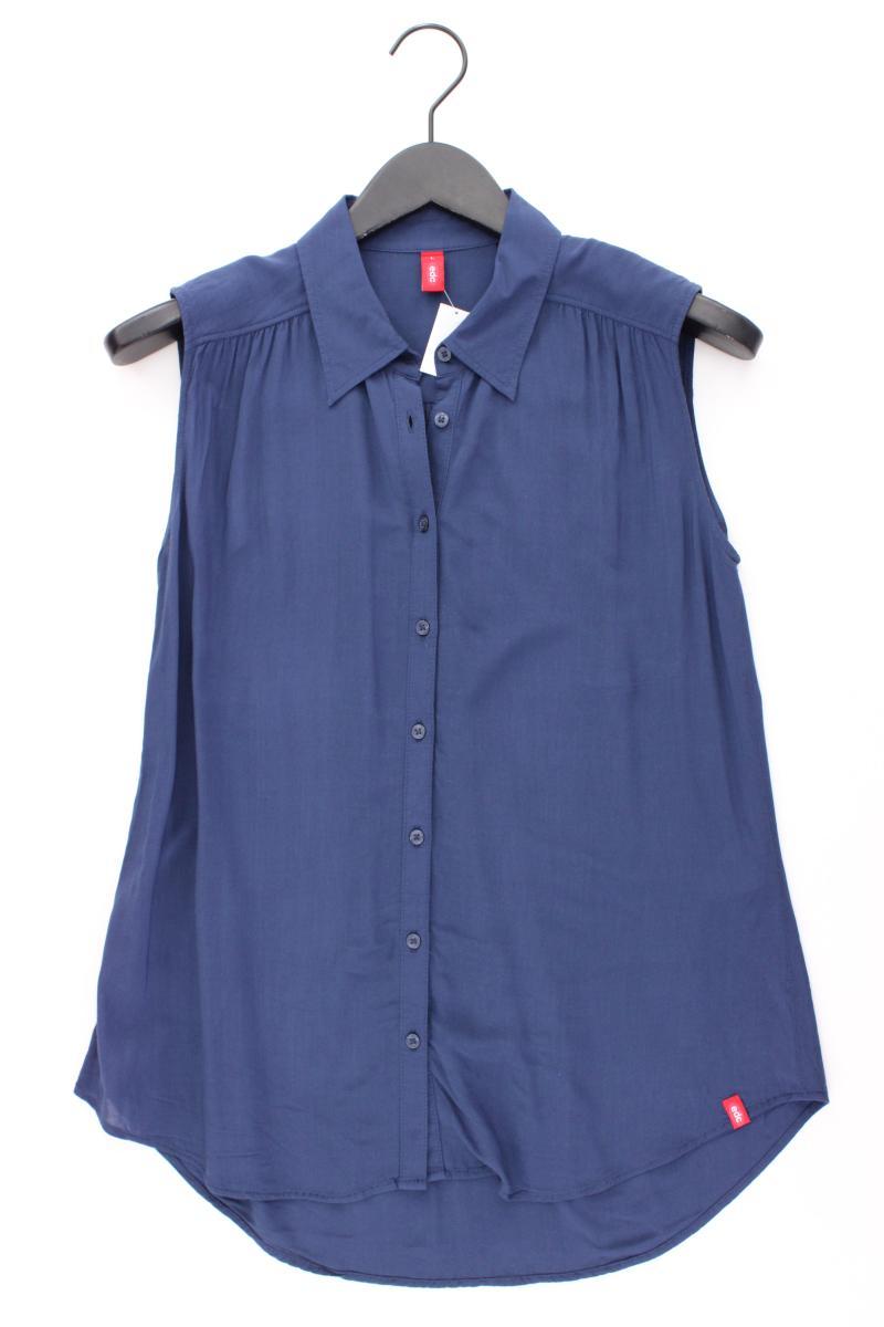 edc by Esprit Ärmellose Bluse Gr. L blau aus Viskose