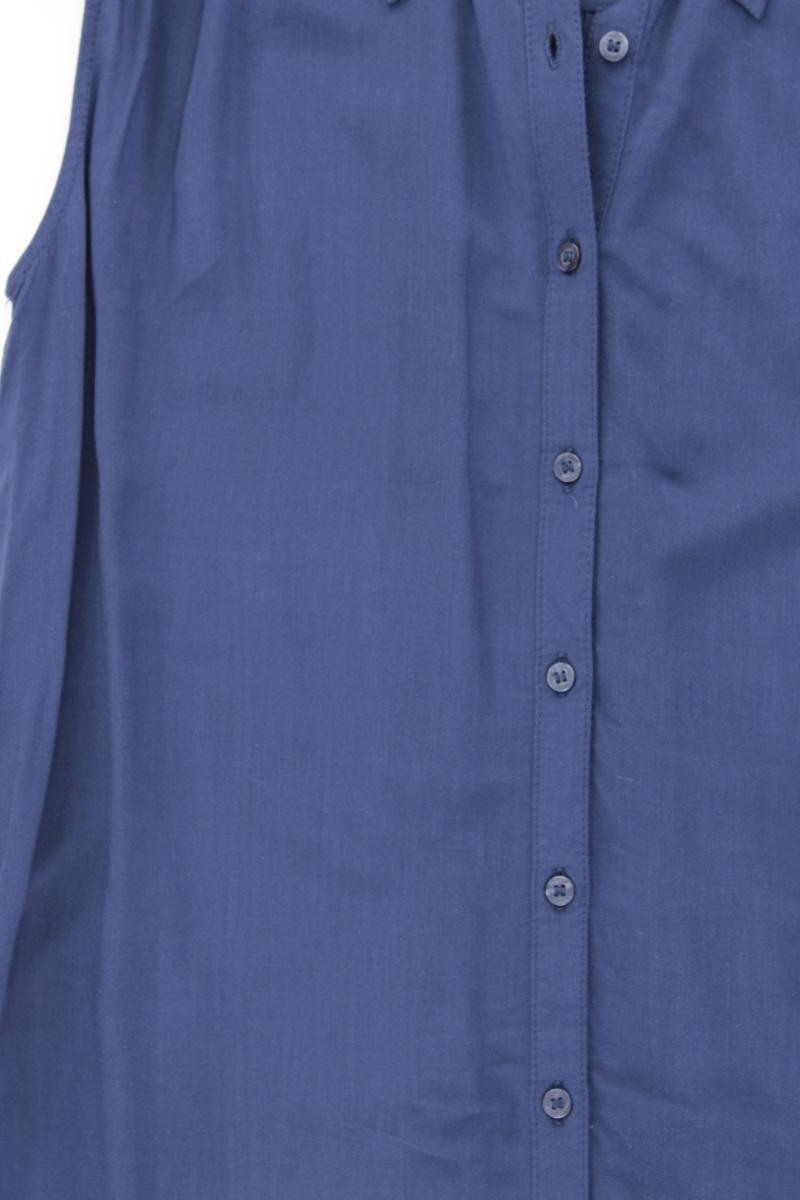 edc by Esprit Ärmellose Bluse Gr. L blau aus Viskose