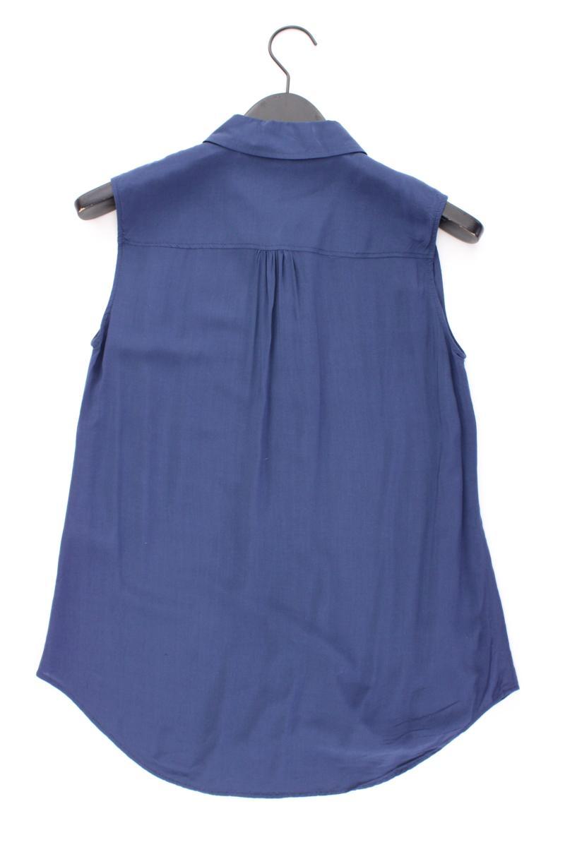 edc by Esprit Ärmellose Bluse Gr. L blau aus Viskose