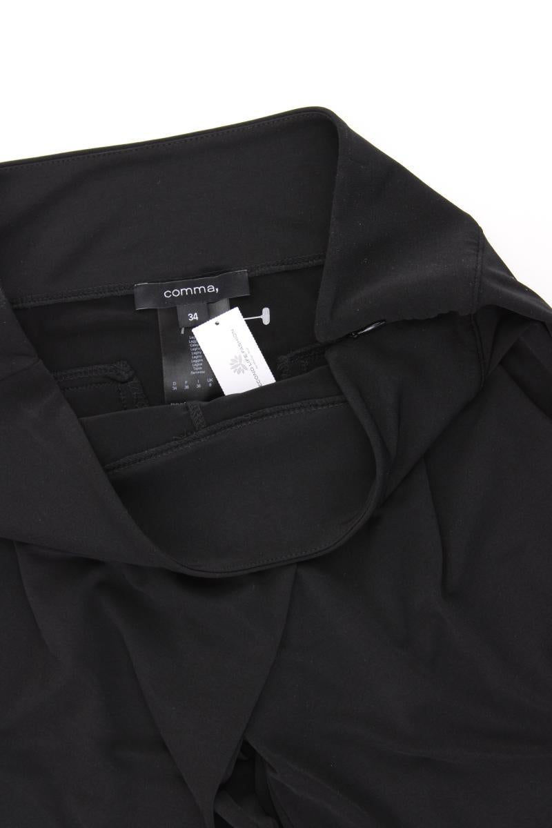 comma, Stoffhose Gr. 34 schwarz aus Polyester