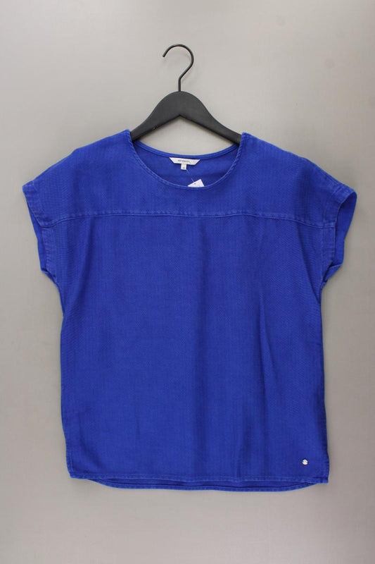 Sandwich_ Kurzarmbluse Gr. 34 blau aus Lyocell
