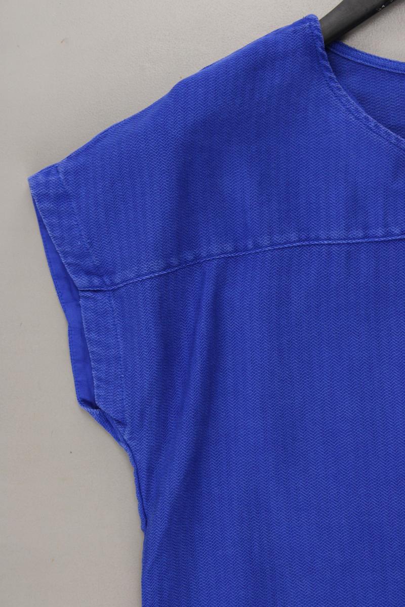 Sandwich_ Kurzarmbluse Gr. 34 blau aus Lyocell