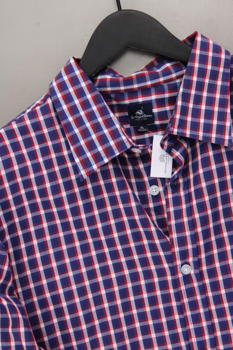 Polo Club Karohemd für Herren Gr. Hemdgröße 43/44 kariert Langarm mehrfarbig