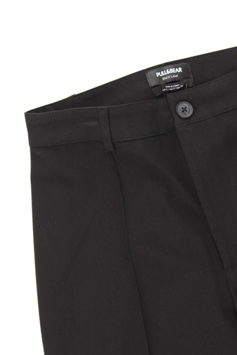 Pull&Bear Stoffhose Gr. L schwarz aus Polyester