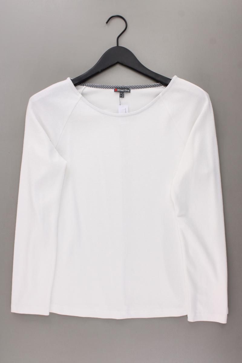 Street One Longsleeve-Shirt Gr. 38 neuwertig Langarm creme aus Viskose