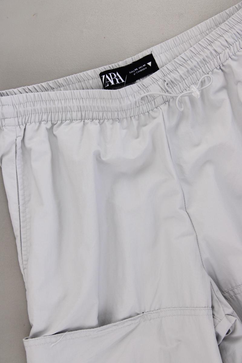 Zara Cargohose Gr. XS grau aus Polyamid