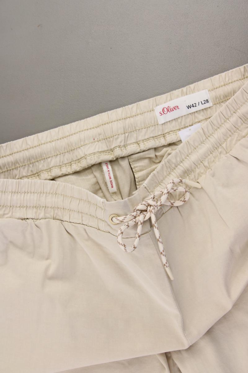 s.Oliver Stoffhose Gr. 42/L28 creme aus Baumwolle