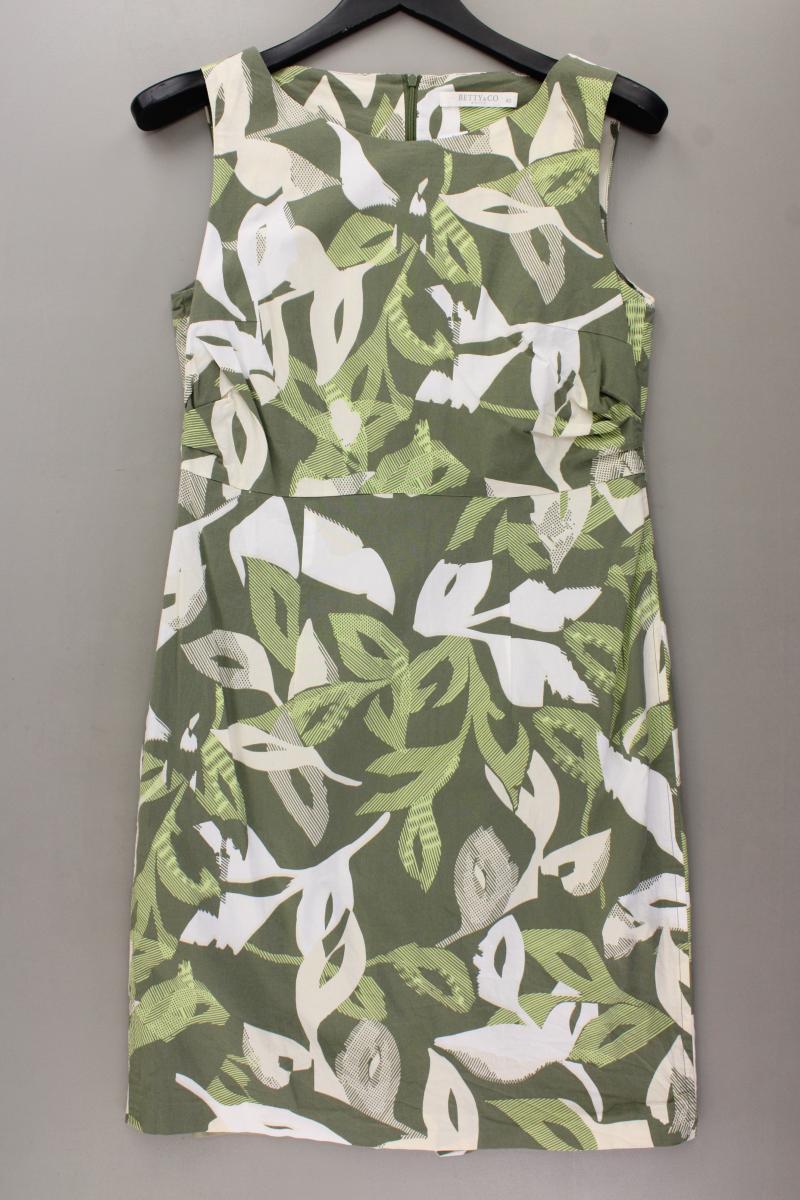 Betty & Co. Bleistiftkleid Gr. 40 Ärmellos grün aus Baumwolle