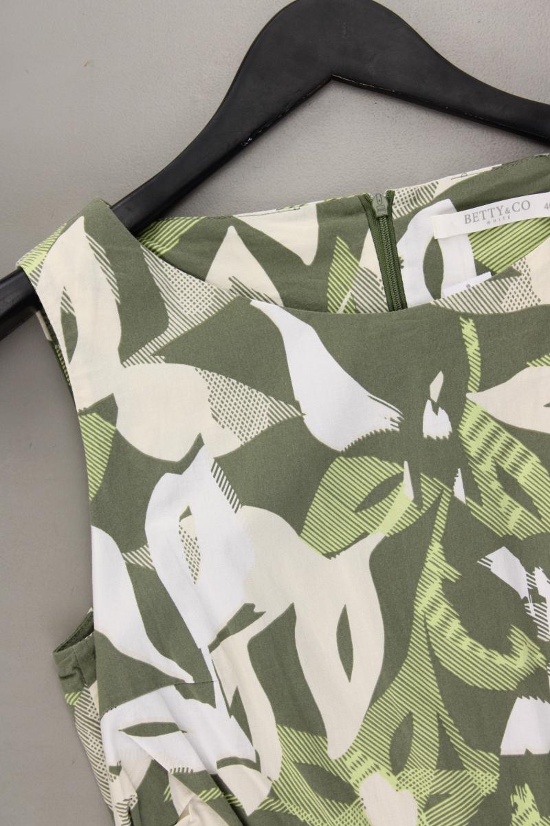 Betty & Co. Bleistiftkleid Gr. 40 Ärmellos grün aus Baumwolle