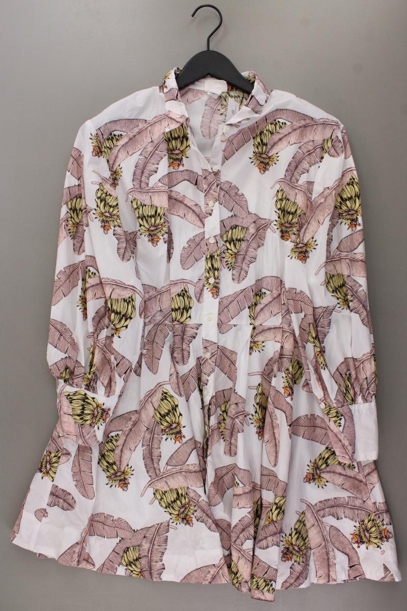 Desmond & Dempsey x H&M Blusenkleid Gr. 40 Langarm mehrfarbig aus Baumwolle